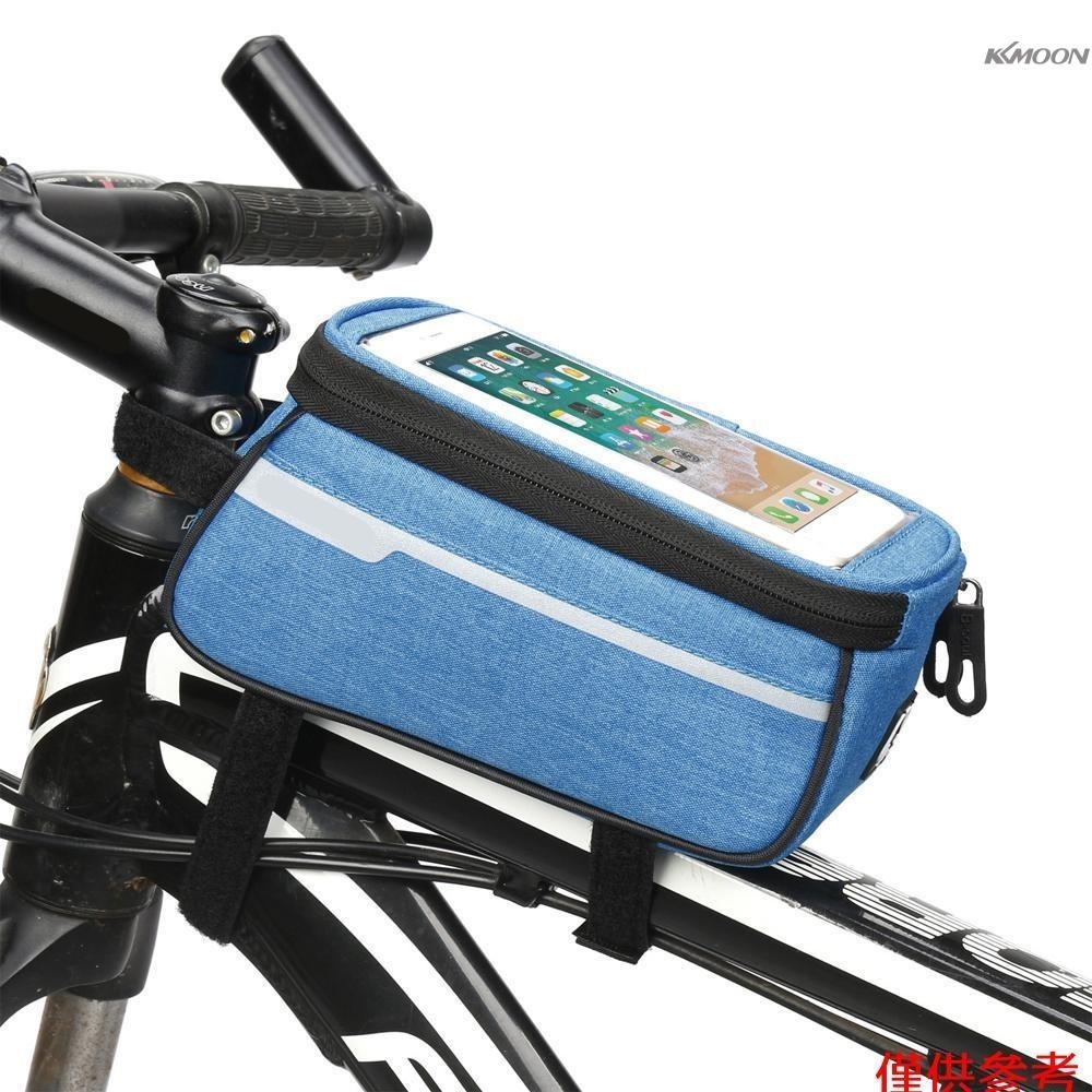 自行車包自行車手機前架包防水山地車自行車車把管包帶耳機孔可觸摸手機袋兼容手機 6 英寸以下