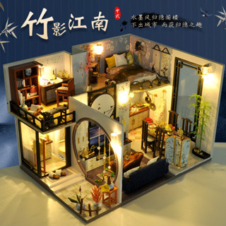 diy小屋 手工拼裝模型 袖珍屋 diy小屋 模型屋 迷你屋 微縮模型 中型 手作 禮物 手工 收藏屋 小屋模型 拼裝