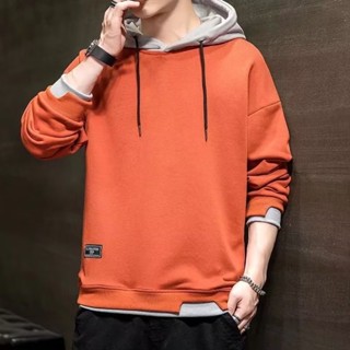 【HOT 本舖】男裝 M-3XL 衛衣男士 春秋季 新款 ins潮牌 連帽 寬鬆衣服 帥氣 長袖打底衫 男裝上衣