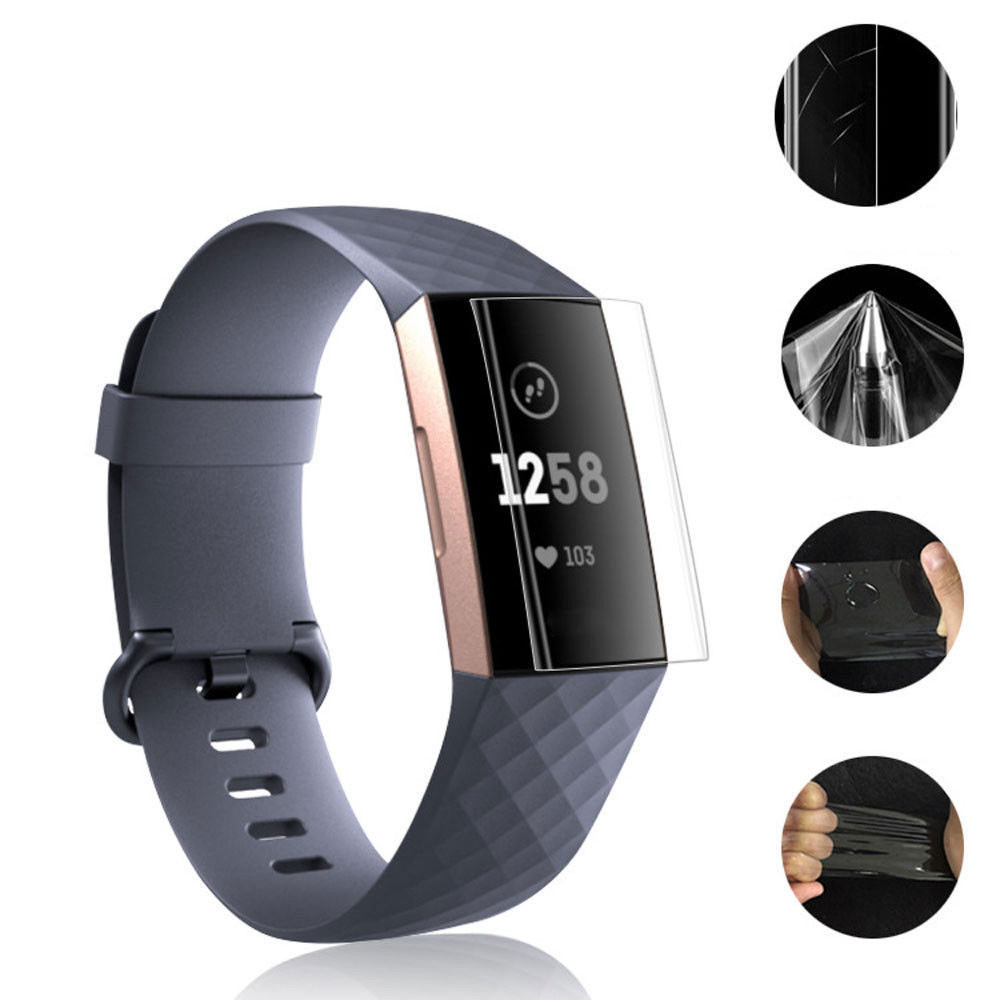 (FR) 適用於 Fitbit Charge 3 的 TPU 高清晰度全覆蓋防爆屏幕保護膜