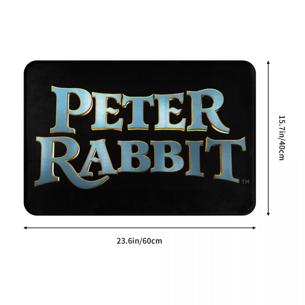 新款 Peter Rabbit (2) 浴室法蘭絨地墊 廁所衛生間防滑腳墊 茶几門口吸水地墊 速乾進門地毯 客廳沙發臥室