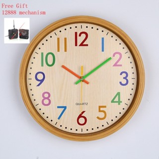 石英壁鐘 創意12寸鐘錶兒童教室個性牆鍾掛鐘 客廳時鐘