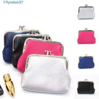 LYNDONB雙層零錢包,韓式風格純色短手拿包,休閒錢包PU儲物袋持卡人婦女