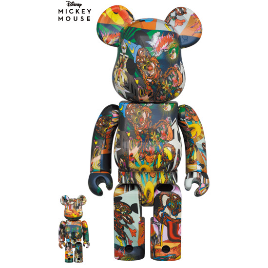 Medicom Be@rBrick Keiichi Tanaami Mickey Mouse 100% &amp; 400％