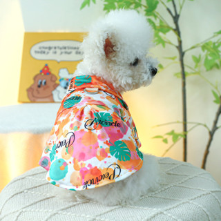 寵物狗狗貓貓服裝服飾 春夏薄款中小型犬彩色襯衫