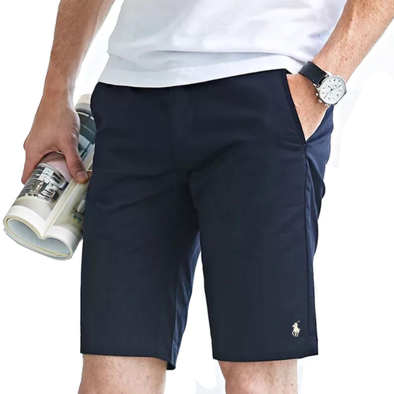 【品質現貨】高爾夫球褲 高爾夫球褲男 夏季白色短褲男士休閒簡約POLO沙灘褲保羅五分直筒高爾夫運動褲潮