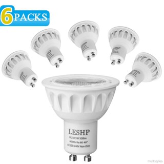 Leshp Gu10 Ac100-240V 5W Led 聚光燈 4000K 500Lm 不可調光 40°光束角