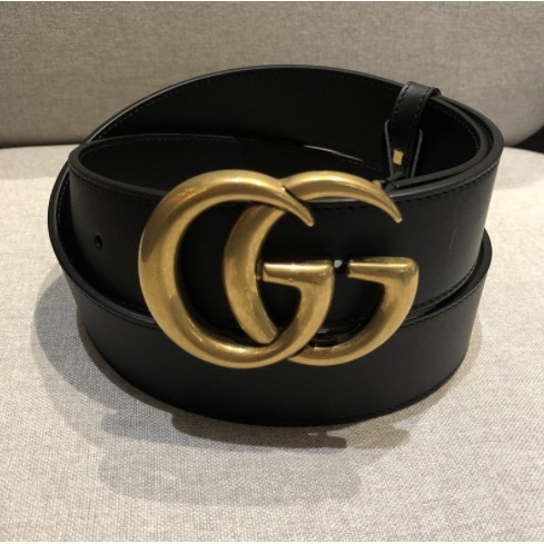 歐洲代購gucci_雙g GG雙G腰帶腰帶黑色3厘米 414516 Jmjd