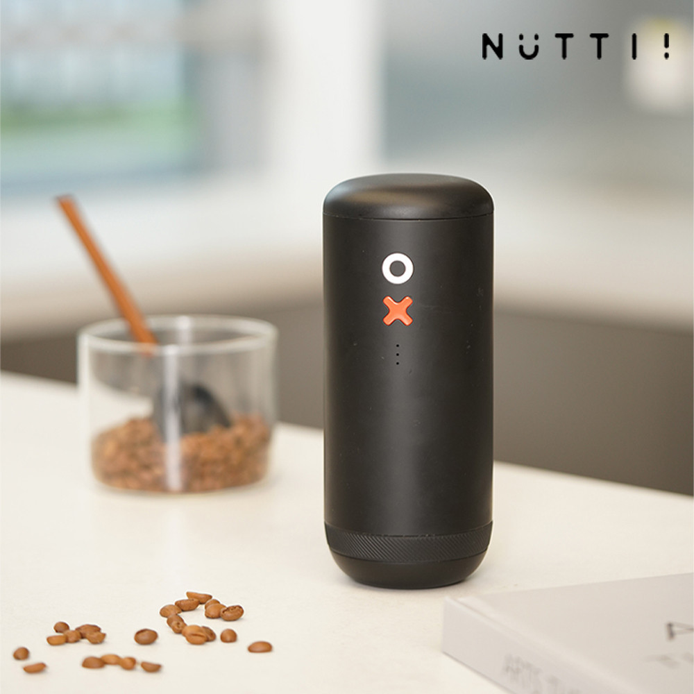 【Nuttii】Grinding OX 便攜式電動磨豆機-黑色 手沖咖啡/440不鏽鋼/六角磨芯/2023紐約設計獎