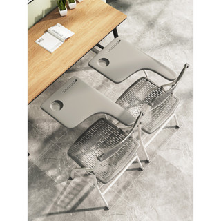 塑料摺疊椅靠背舒適會議辦公椅子結實宿舍簡易凳子便攜電腦椅家用
