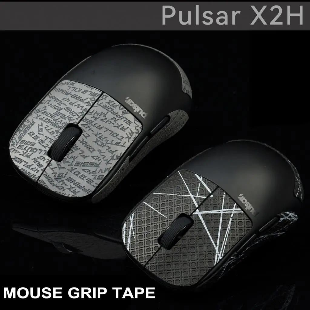 T BTL 遊戲鼠標握把膠帶滑板貼紙適用於 Pulsar X2H 防滑蜥蜴皮吸汗預切易於安裝 PC 配件