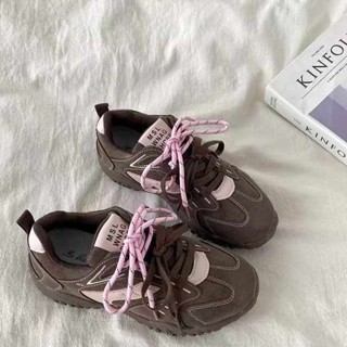 喜叔美拉德風厚底增高德訓鞋女款 小眾復古休閒阿甘鞋運動老爹鞋