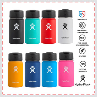 Hydro Flask 12oz 廣口瓶帶翻蓋 355ml 兒童杯帶咖啡蓋