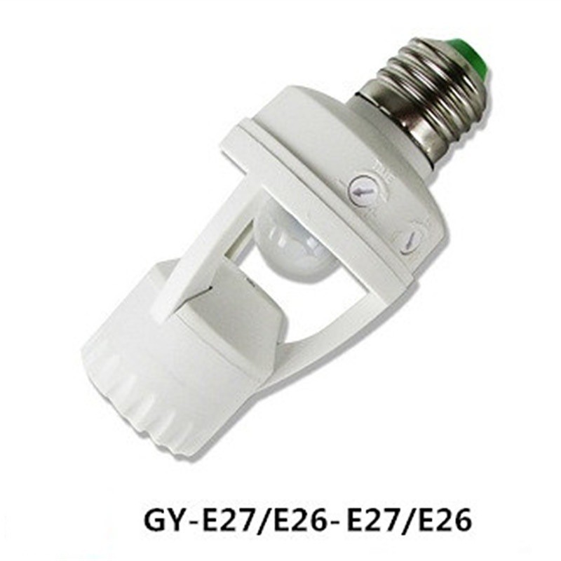 現貨清倉促銷工廠直供人體感應燈頭 E27B22螺口感應燈座 LED感應