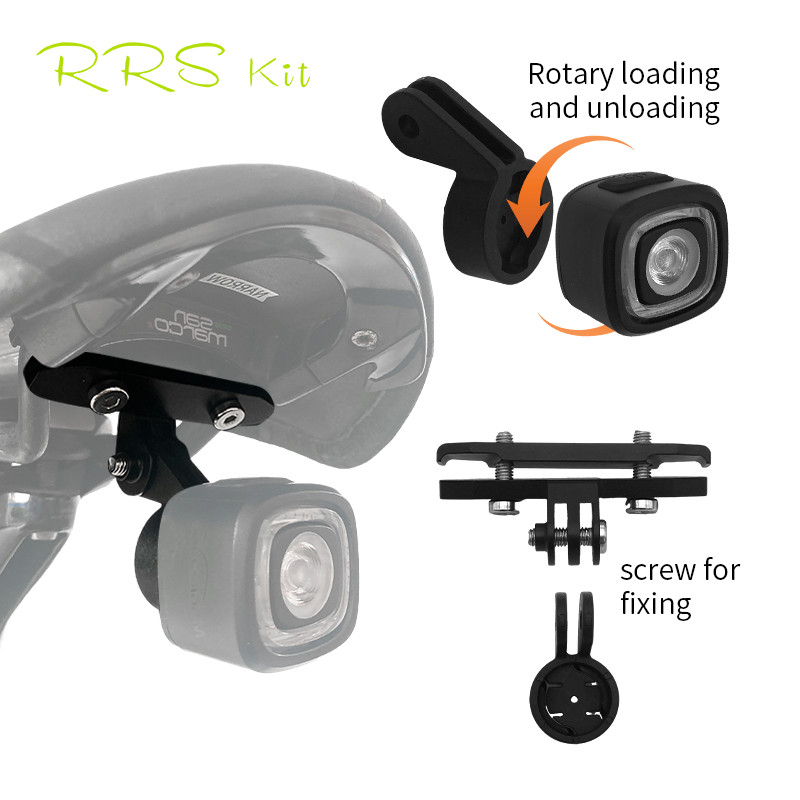 RRSkit 自行車尾燈支架適用於 Magicshine RN120 SEEMEE200 SEEMEE300 尾燈座雙孔