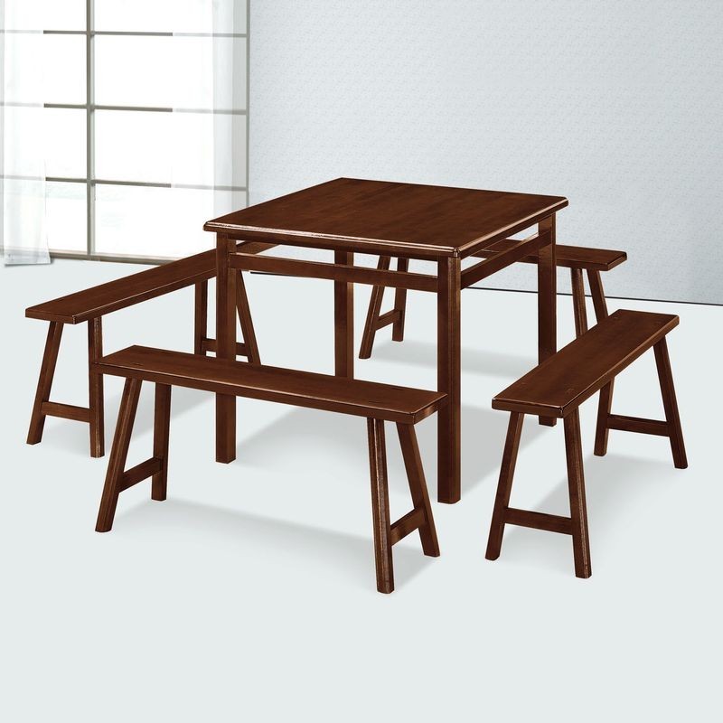 【DB351-8】3×3尺實木餐桌(可訂色)(東部及桃園以南請另詢運費)