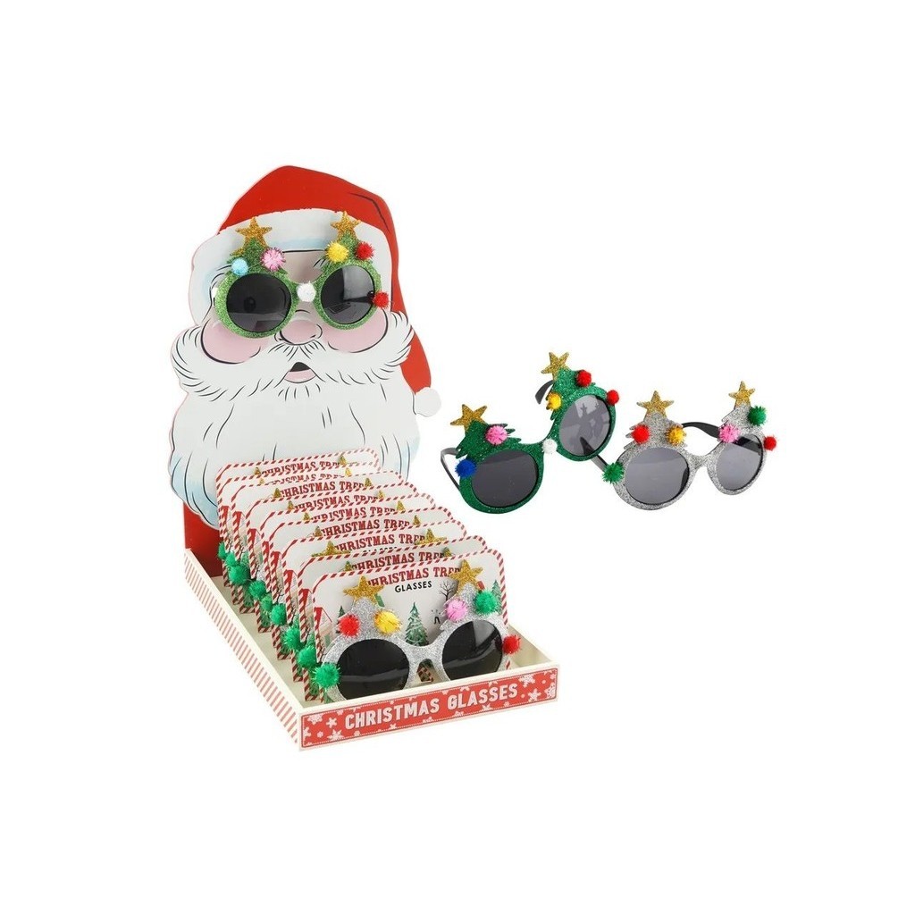 英國 CGB Giftware 聖誕酷炫造型眼鏡/ 銀或綠/ 隨機出貨 eslite誠品