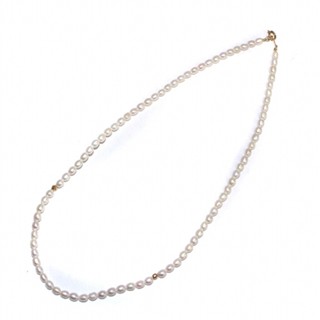 無品牌珍珠項鍊嬰兒珍珠真珠五金 K18 750 毫米 日本直送 二手