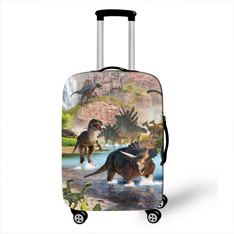 [考拉旅行] 酷恐龍印花行李套彈性手提箱保護套旅行包防塵拉桿箱行李套