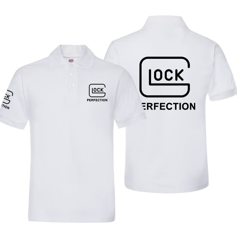 Glock格洛克戰術射擊IPSC紀念版POLO衫男女夏季純棉寬鬆短袖T恤潮
