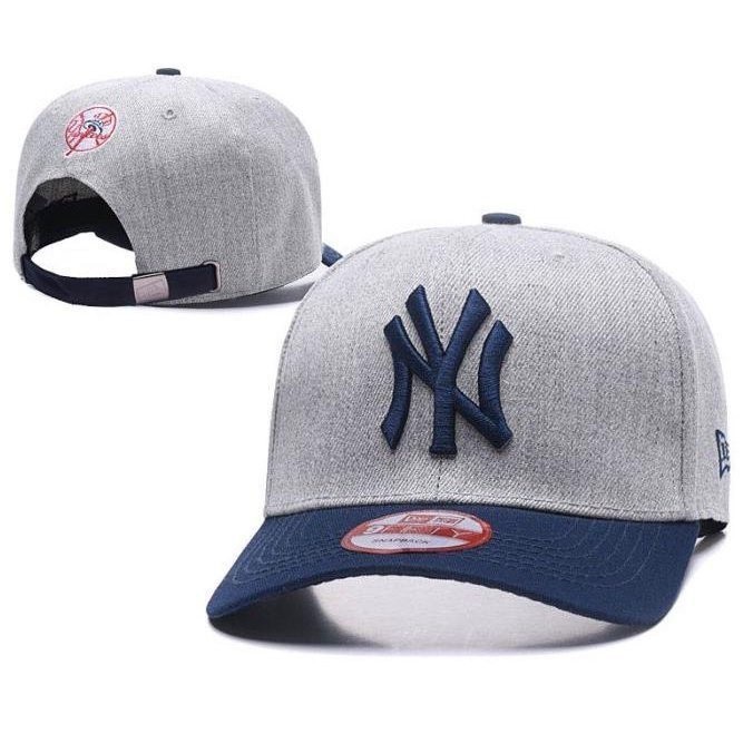 2024 年新款 2024 年最新流行 2022-23 年 6ce1 [帶盒] MLB NY 帽子紐約洋基隊海軍灰進口