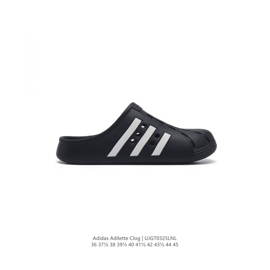 愛迪達 Adidas ADILETTE CLOG夏季時尚舒適男女包頭涼鞋厚底高幫人字拖沙灘鞋休閒運動拖鞋手感非常舒適腳