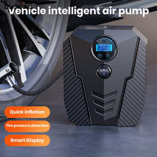洛陽牡丹 車用充氣泵小型汽車輪胎電動打氣泵車用便攜手持式智能數顯充氣泵