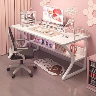 女生家用臥室電競桌2024新款臺式電腦桌辦公寫字桌簡易出租屋 書桌 家用辦公電腦桌 寫字桌
