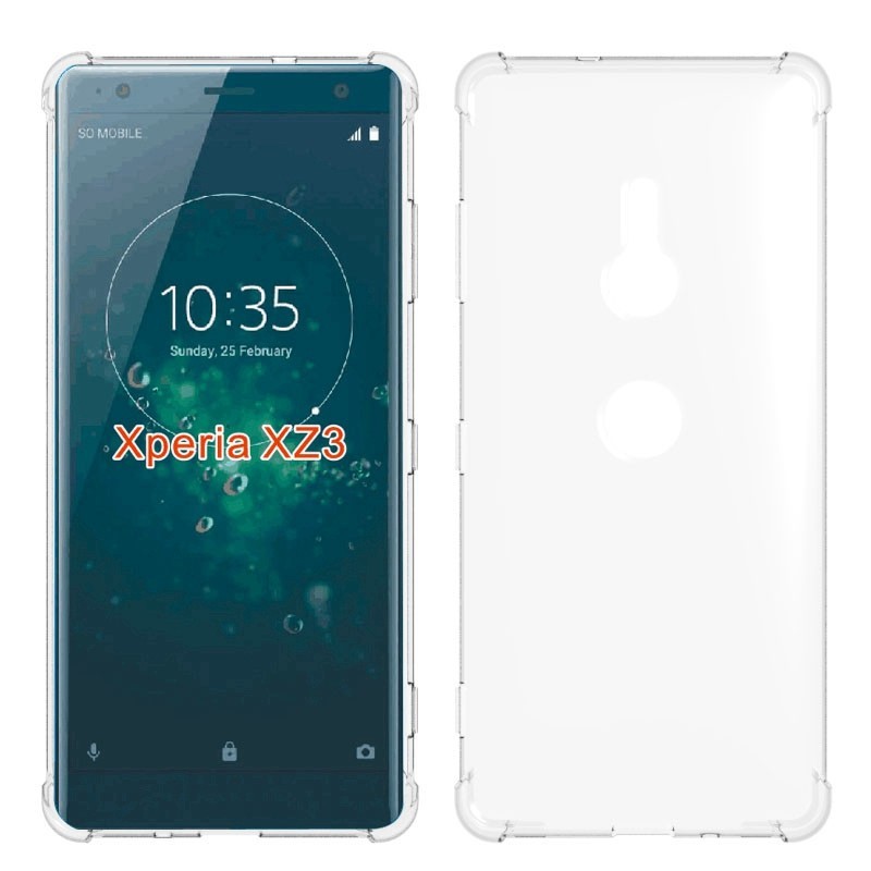 索尼 Xperia X XZ XZS XZ1 XZ2 XZ4 緊湊型高級防震手機保護軟矽膠 TPU 透明保護殼防摔保護套