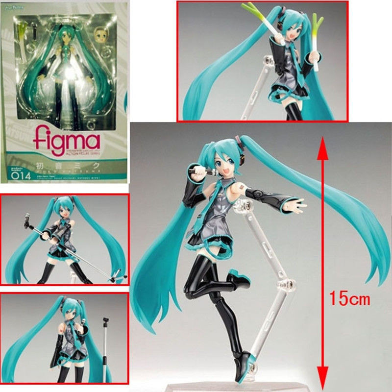 新貨Figma 014# 初音未來 虛擬歌手 蔥娘 MIKU 關節可動 手辦模型