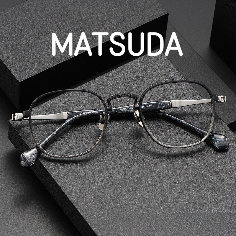 【TOTU眼鏡】MATSUDA松田 日本設計師純鈦眼鏡框 橢圓小框眼鏡女 80868復古高度近視眼鏡架