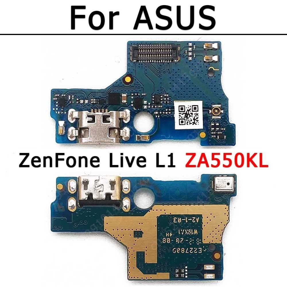 華碩 ZenFone Live L1 ZA550KL Pcb 端口底座 Usb 連接器維修備件的充電板