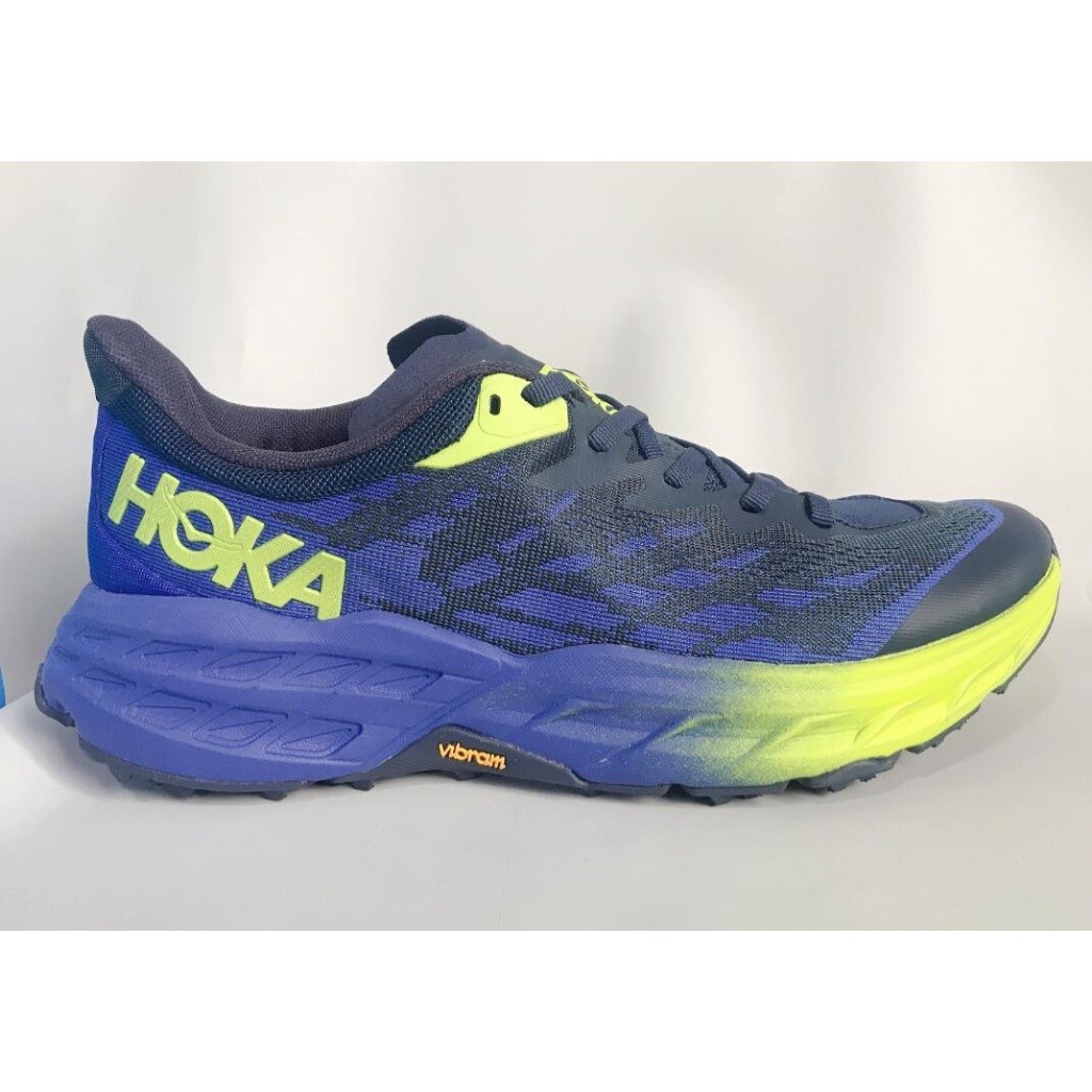 2024 新款高品質運動鞋 HOKA 女士 Speedgoat 5 寬跑鞋 - 水肺藍/黑色