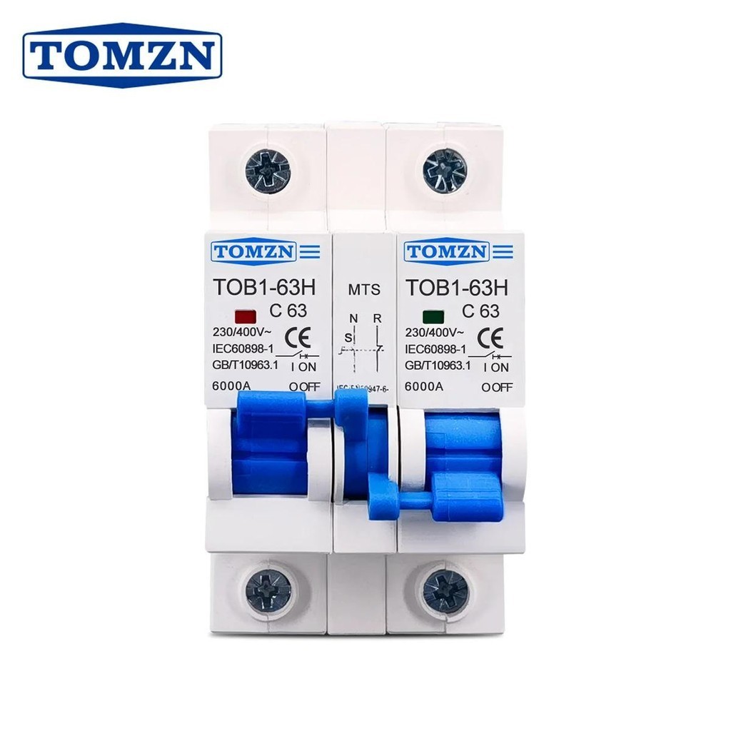 1p+1p MTS TOMZN AC雙電源手動轉換開關斷路器MCB 50HZ/60HZ