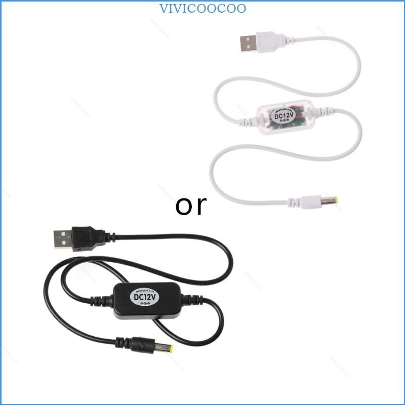 Vivi Usb 電源升壓線,用於 Dc 5v 到 Dc 12v 升壓模塊 Usb 轉換器適配器電纜插頭,用於數碼相機
