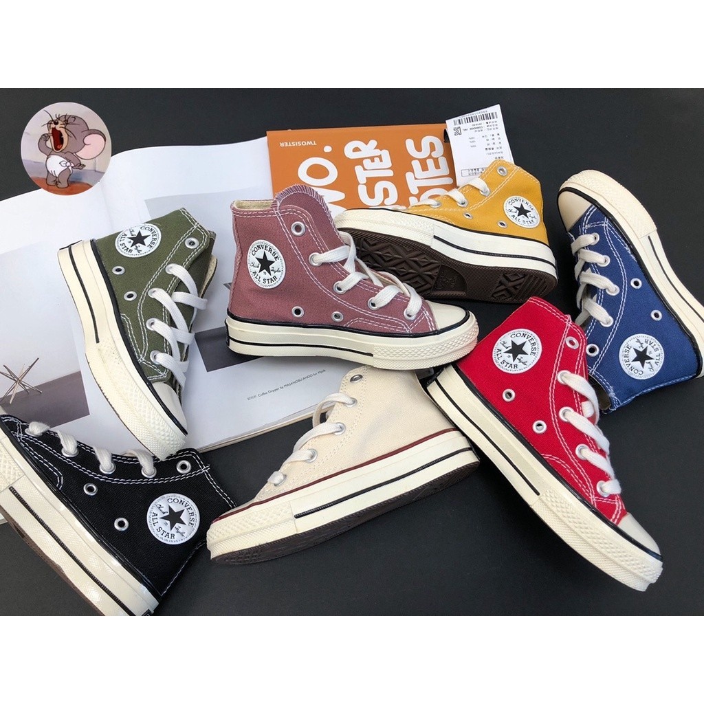 匡威童鞋 Converse 1970 帆布鞋 奶油頭 男女童 滑板鞋 川久保玲PLAY聯名款 低筒 高筒 兒童休閒運動鞋