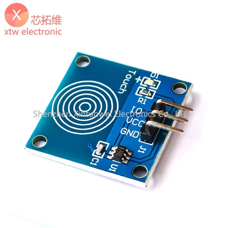 用於 Arduino IoT TTP223 TTP223B 的觸摸傳感器模塊電容式觸摸按鈕開關傳感器模塊