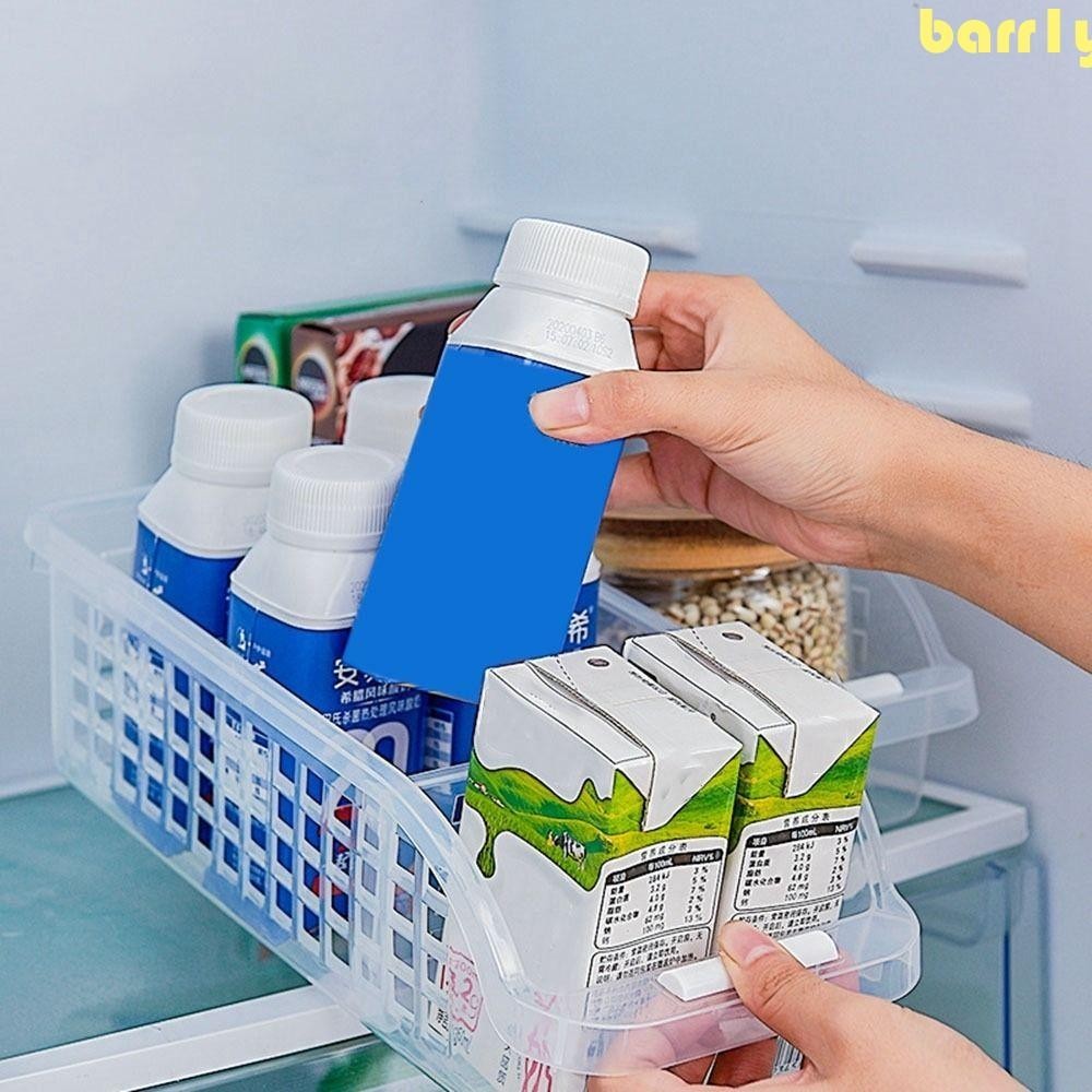 BARR1Y冰箱儲物盒,透明加厚食物儲存盒,實用塑料拉出樣式大容量儲物籃對於家庭