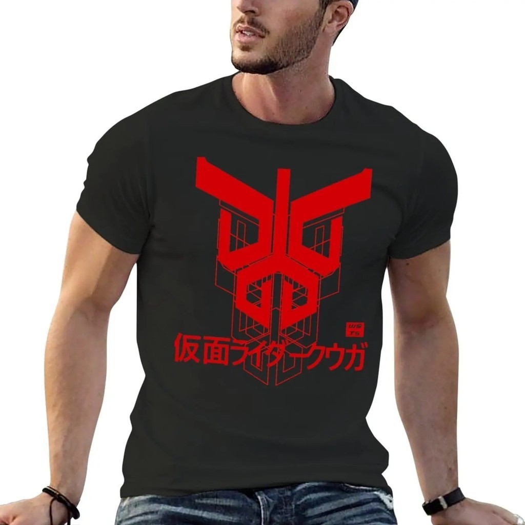 假面特攻隊（假面騎士Kamen Rider）動漫圖案印花男士百分百純棉圓領短袖上衣/男童女童尺寸110-150短袖T恤