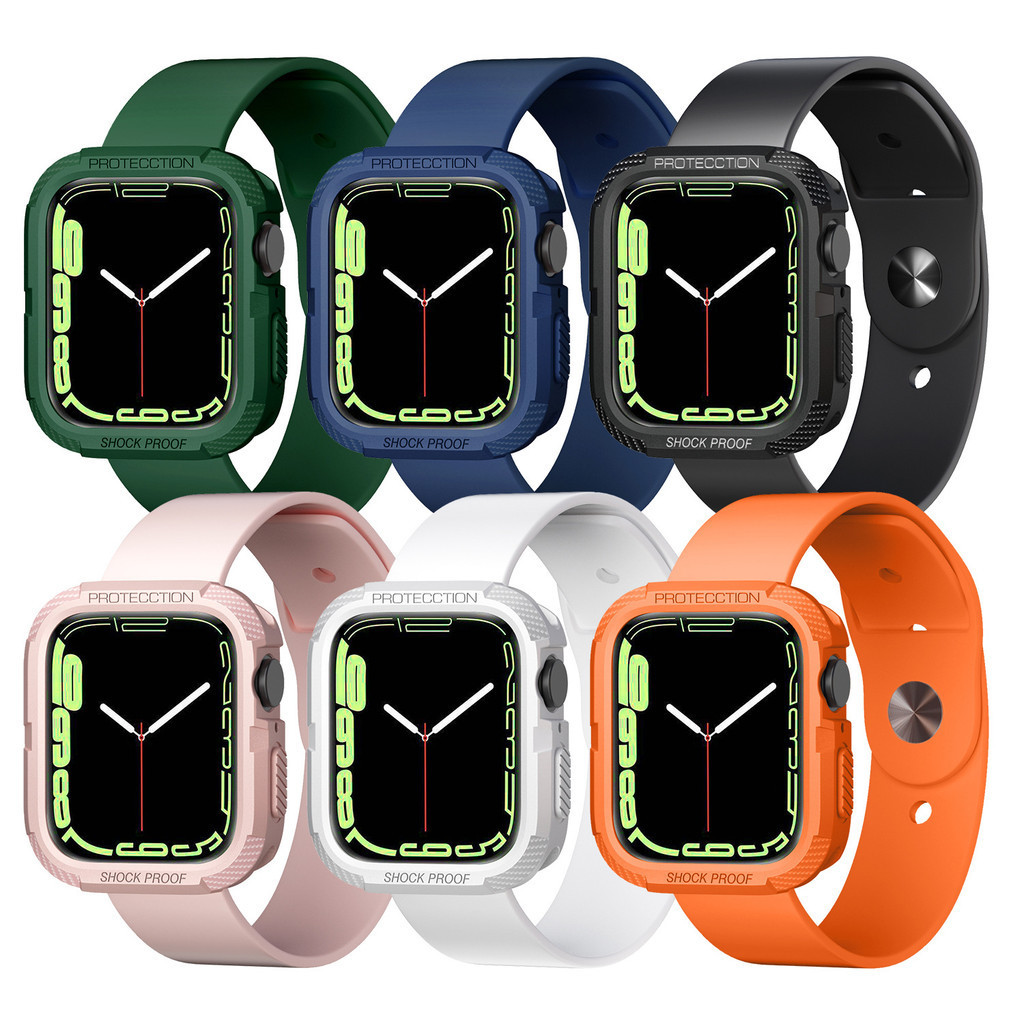 適用Apple Watch保護殼蘋果手錶iwatch4/5/6/7/8代透明tpu保護套