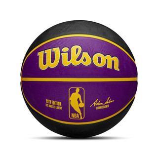 Wilson NBA Team City Edition 洛杉磯湖人 橡膠 室外 耐磨 籃球 7號球【ACS】