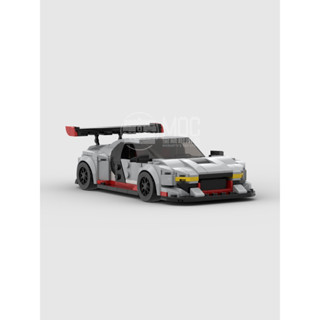 創意國產moc-69755奧迪R8 GT3跑車賽車speed玩具積木益智男孩禮物