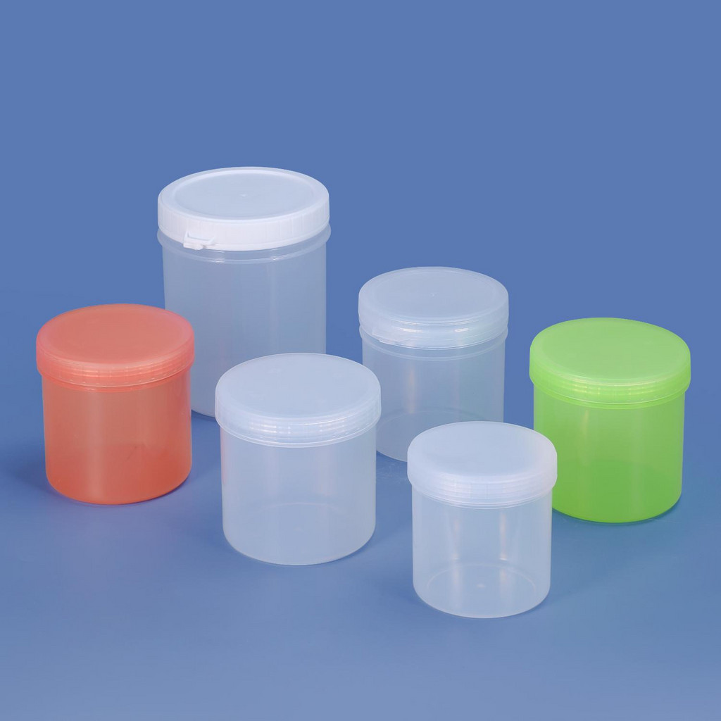 現貨【塑膠罐】食品級 透明 分裝罐 外賣打包盒 軟膜粉包裝桶 零食收納盒 優格密封罐子