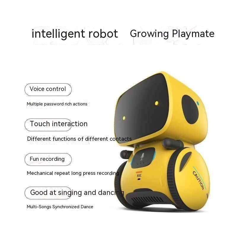 跨境熱銷 AT智能感應機器人 兒童益智萬向跳舞早教故事機電動玩具