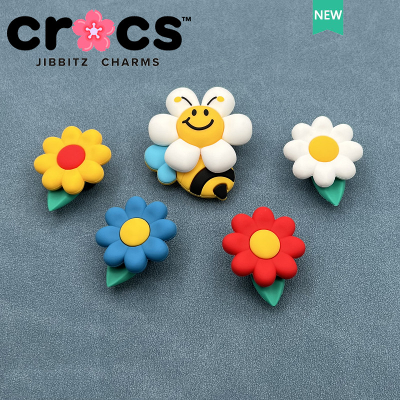 jibbitz crocs charm wigglewiggle 鞋釦 可愛蜜蜂花朵 鞋附件