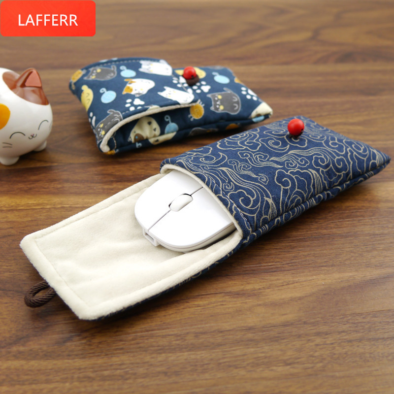 【手作收納袋】日系適用Apple/蘋果 Magic Mouse2 滑鼠保護套收納內袋防刮