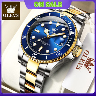明星 代言 OLEVS 品牌 爆款 手錶 力士 綠水鬼 石英錶 防水 男士手錶 男