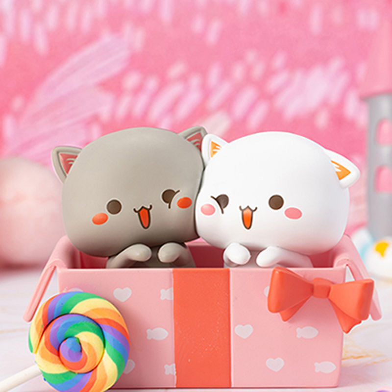 メグミ　蜜桃猫ミニフィギュアキーホルダー7点セット 新品・匿名配送・コメント割・蜜桃猫】ミニフィギュア