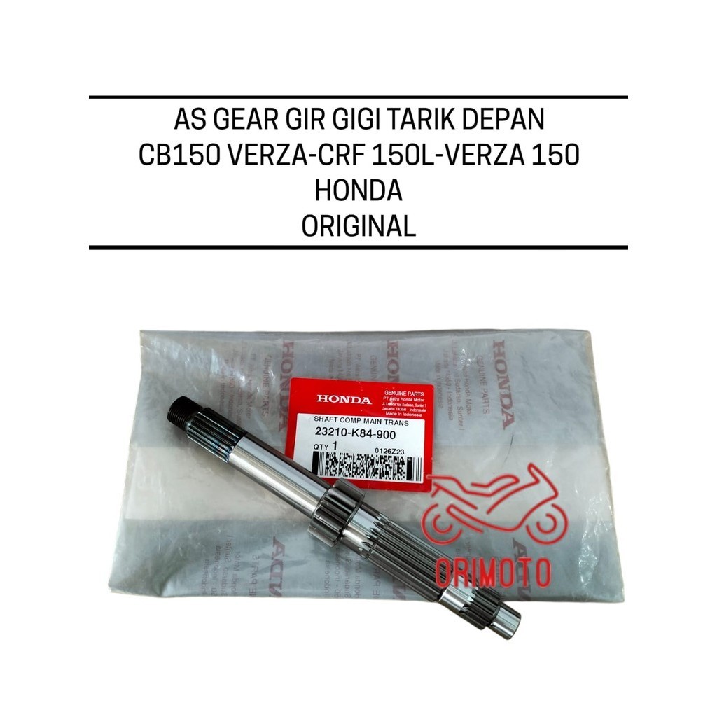 Shaft COMP 主傳動軸齒輪前拉齒輪 CB150 VERZA CRF 150L VERZA 150 HONDA 2