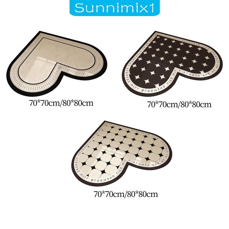 [Sunnimix1] Heart Floor Mat 舒適易清潔農舍廚房支架地毯